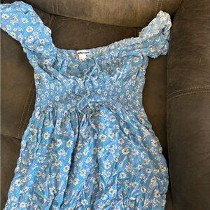 Charlotte Russe Blue Floral Top